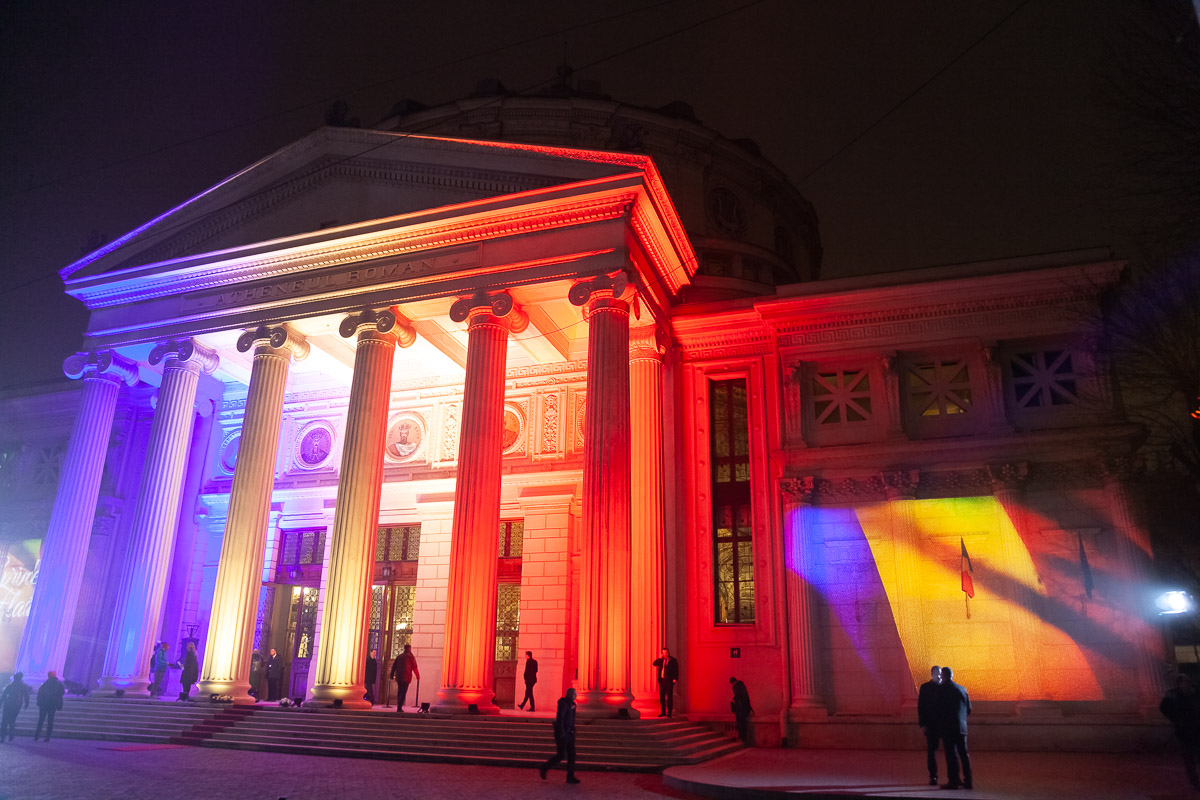 Gala Oficială Ziua Culturii Naționale „Aprindem Flacăra Culturii” — Ateneul Român Iluminat Arhitectural Tricolor și Protocol Oaspeți de Onoare Cezar Tabac