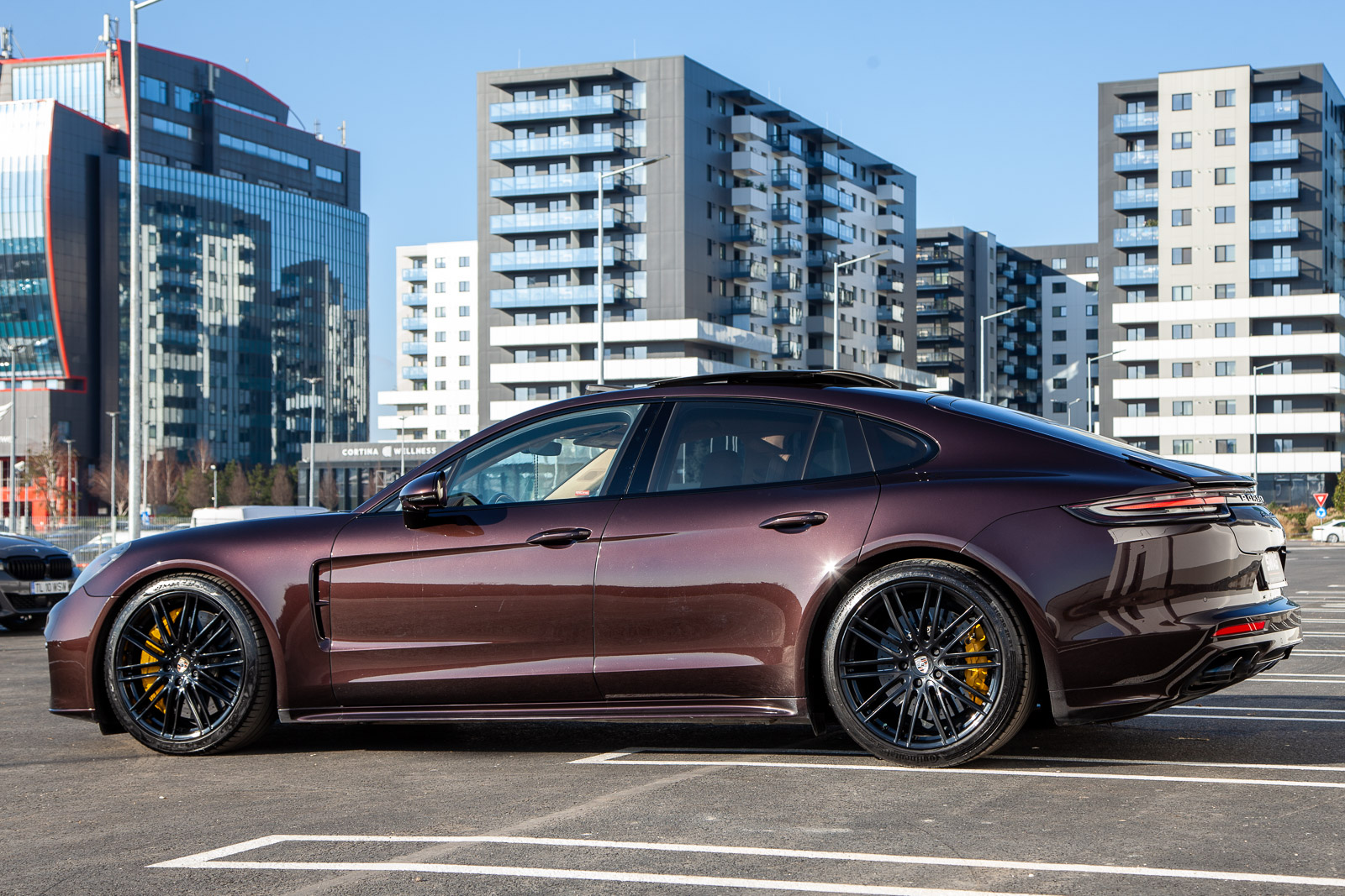 Fotografii Mașini de Vânzare Autovit Mobile Profil Lateral Porsche Panamera Turbo Detailing Auto Cezar Tabac